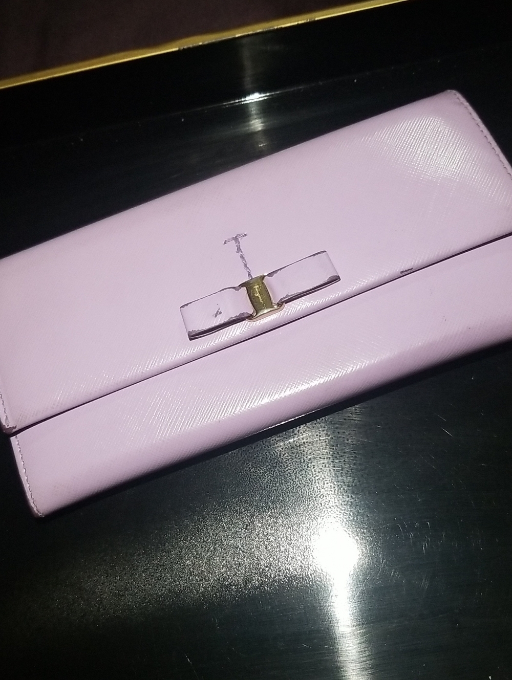 Salvatore Ferragamo Saffiano Leather Long Wallet